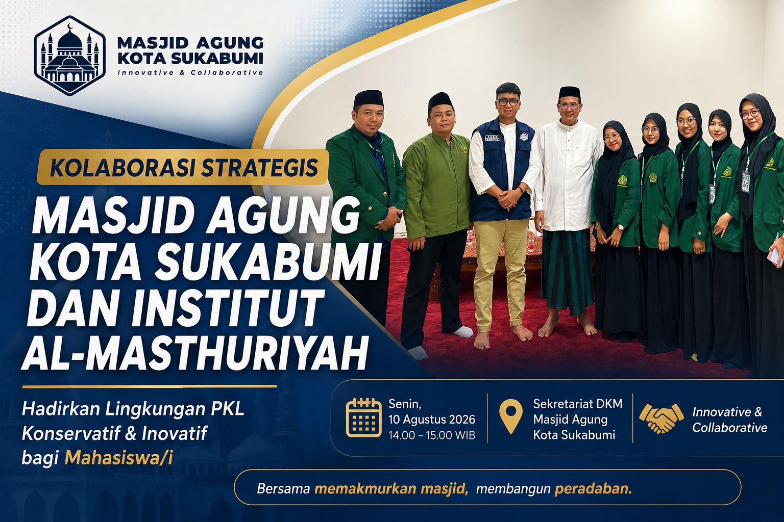Masjid Agung Kota Sukabumi dan Institut Al-Masthuriyah Berkolaborasi Hadirkan Lingkungan PKL Inovatif bagi Mahasiswa