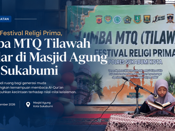 Semarak Festival Religi Prima, Lomba MTQ Tilawah Digelar di Masjid Agung Kota Sukabumi