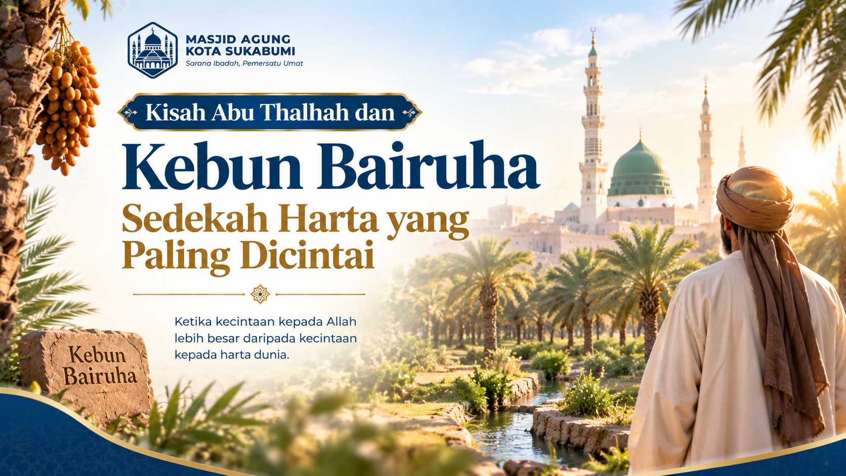 Kisah Abu Thalhah dan Kebun Bairuha, Sedekah Harta yang Paling Dicintai